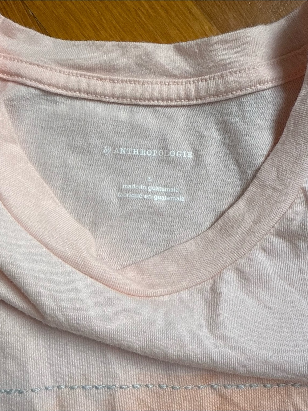 Anthropologie Light Peach Aperol Spritz Graphic Dolman Tee | Size Small - Picture 2 of 6